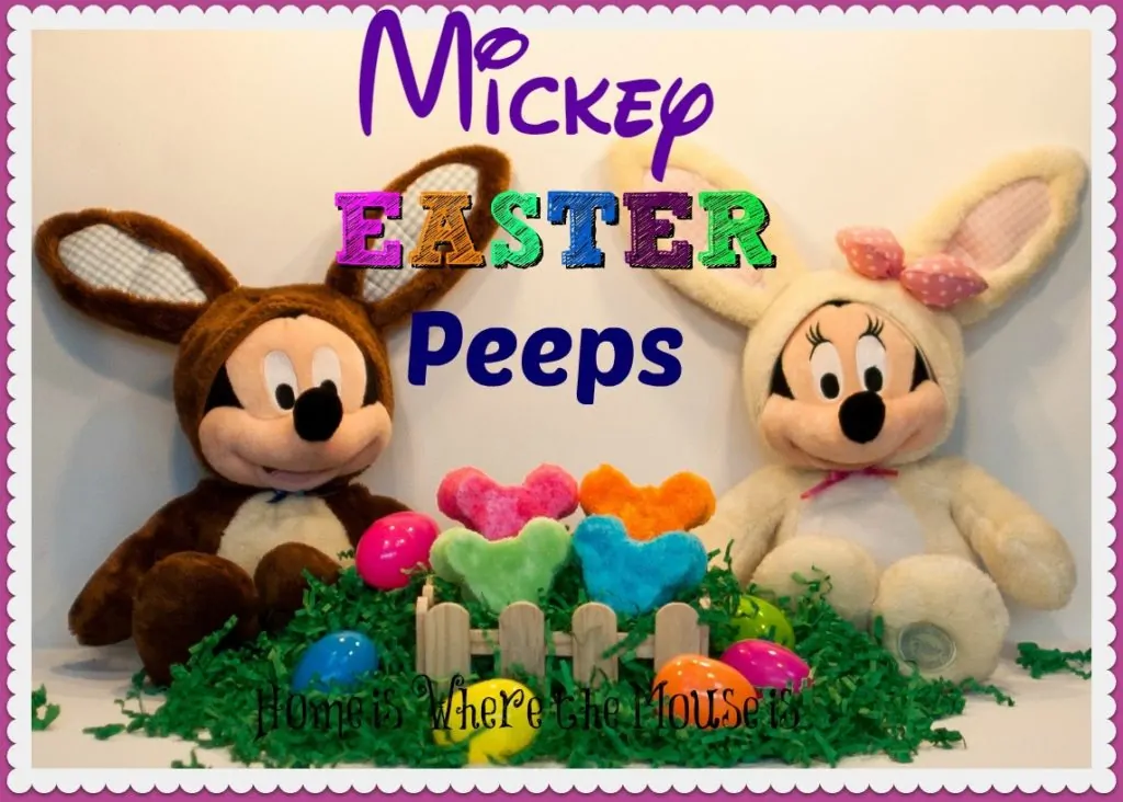 Homemade Mickey Easter Peeps | Adventures in Familyhood Disney DIY | Disney Food | Easter
